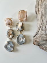 Load image into Gallery viewer, Three Stone Drop Earrings