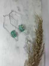Load image into Gallery viewer, Geometric Gemstone Earrings