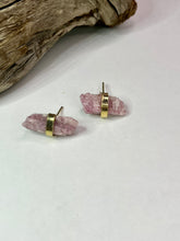 Load image into Gallery viewer, Pretty In Pink Tourmaline Stud Earrings