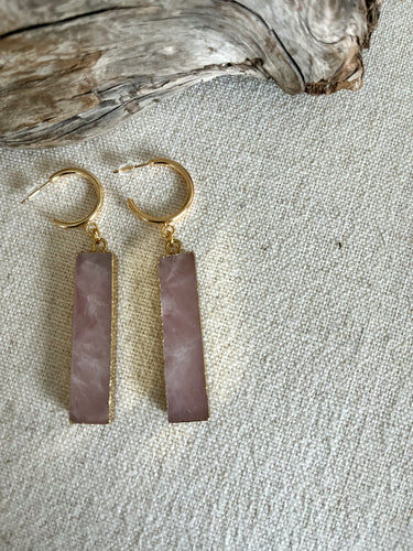 Rose Coloured Earrings